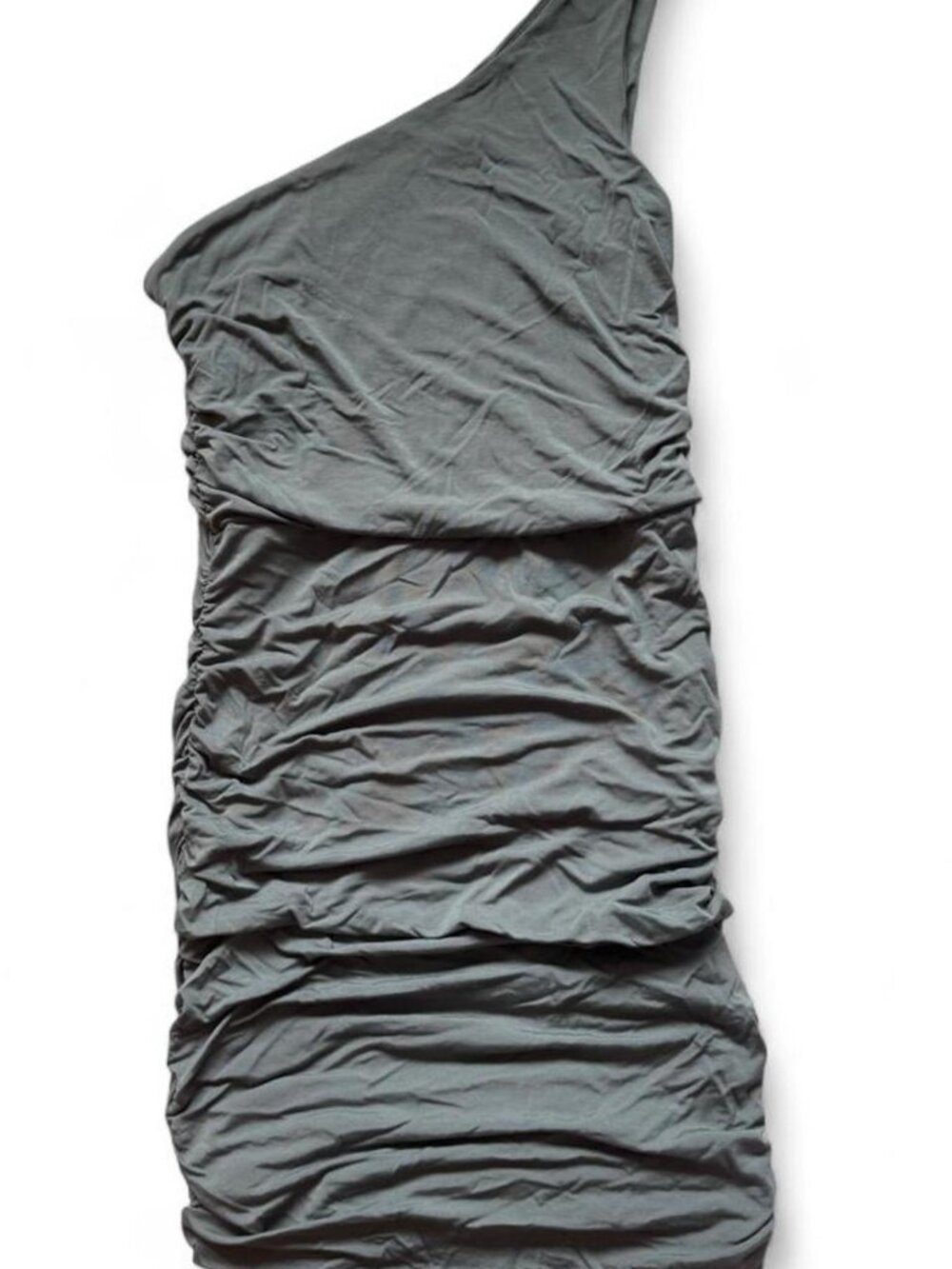 Express Body Contour One Shoulder Ruched Dress - Picture 4 of 6